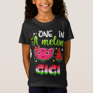 Eén in een meloen Gigi Funny Watermelon T-shirt