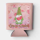 Een in een meloen | Groene Gnoom & Watermeloen Har Blikjeskoeler (Voorkant)