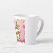 Een in een meloen | Groene Gnoom & Watermeloen Latte Mok (Rechterhoek)