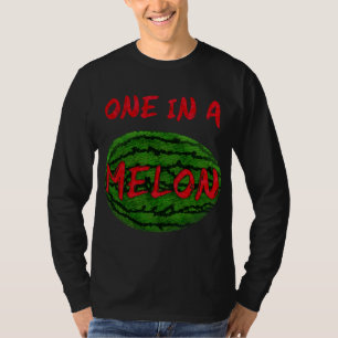 Een in een meloen hele watermeloen grappige grappi t-shirt