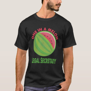 Een in een meloen Juridisch Secretaris Watermelon T-shirt