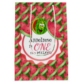 Een in een meloen Kind is jarig Medium Cadeauzakje (Achterkant)