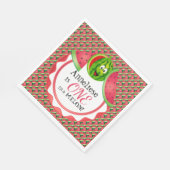 Een in een meloen Kind is jarig Servet (Hoek)