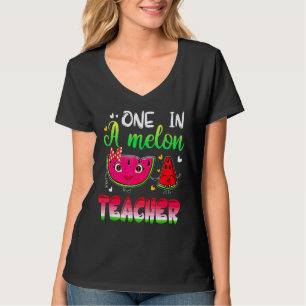Een in een meloen leraar zomer leraar student t-shirt