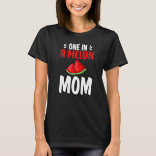 Een in een meloen mam. Watermelon Birthday Family T-shirt