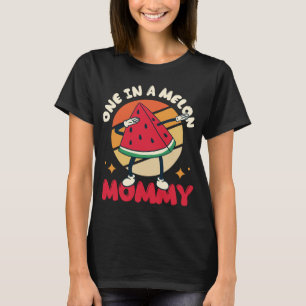 Een in een meloen mama groot fruit watermeloen t-shirt