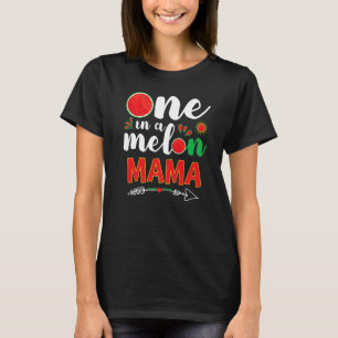 Een in een meloen mama watermeloen zomer zonneschi t-shirt