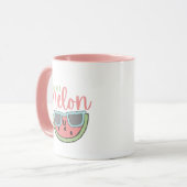 Eén in een meloen Mok (Voorkant links)