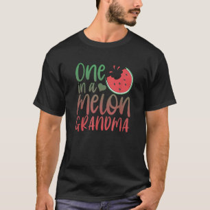 Een in een meloen oma bijpassende familie watermel t-shirt