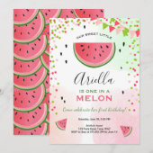 Een in een meloen op de dag van de uitnodiging Wat (Voorkant / Achterkant)