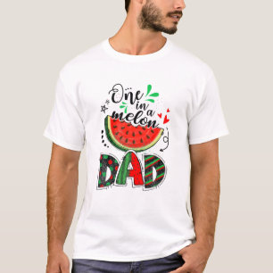 Een in een meloen pap watermeloen Lover Family Mat T-shirt