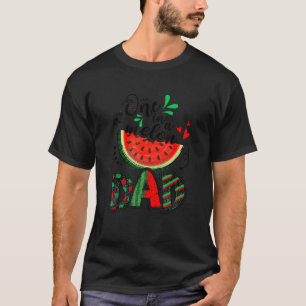Een in een meloen pap watermeloen Lover Family Mat T-shirt