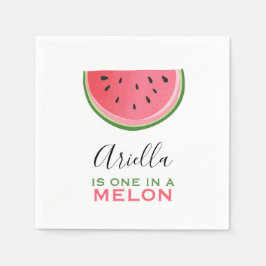 Een in een meloen Papier Servetten Zomer Watermelo