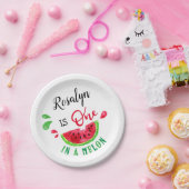 Eén in een meloen papieren bordje (Feest)