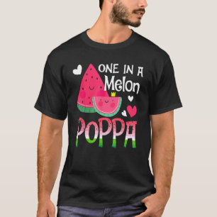Een in een meloen poppa watermeloen familie matchi t-shirt