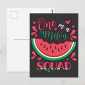 Een in een Meloen Squad B-Day Feestje Briefkaart (Voorkant / Achterkant)