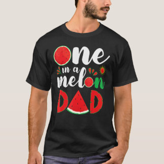 Een in een meloen vader watermeloen zomer Pet zonn T-shirt