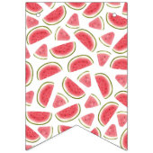 Een in een meloen verjaardag muur banner, watermel vlaggetjes (Eerste vlag)