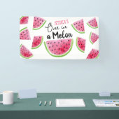 Een in een meloen verjaardagsfeestje spandoek (Beurs)