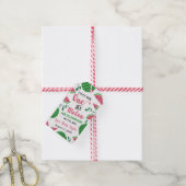 Een in een meloen verjaardagsgunst tag cadeaulabel (Met Touw)