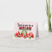 Een in een meloen waardering van leraren bedankkaart (Voorkant)