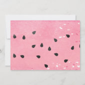 Een in een meloen | Watermeloen | 1e verjaardag Kaart (Achterkant)