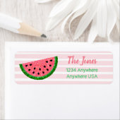 Een in een meloen, Watermeloen adresetiketten, sti Etiket (Insitu)