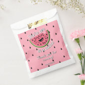 Een in een meloen Watermeloen Eerste Verjaardag Da Bedankzakje (Gezegeld)