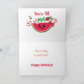 Een in een meloen watermeloen eerste verjaardag fo (Binnen)