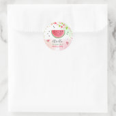 Eén in een meloen Watermeloen Labels Envelope Stic (Tas)