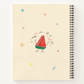 Een in een meloen – Watermeloen Notitieboek (Achterkant)