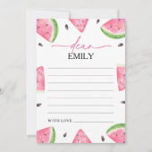 Een in een meloen watermeloen tijd capsule Kaart (Voorkant)