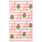 Een in een meloen watermeloen verjaardagsfeestje tafelkleed (Voorkant)