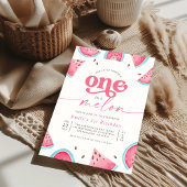 Een in een meloen Watermelon 1e Verjaardagsfeest Kaart