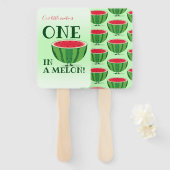 Een in een meloen Watermelon Eerste Verjaardag Car Handwaaier (Voorkant en achterkant)