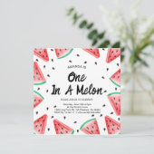 Een in een meloen Watermelon Meisje 1e Verjaardag Kaart (Staand voorkant)