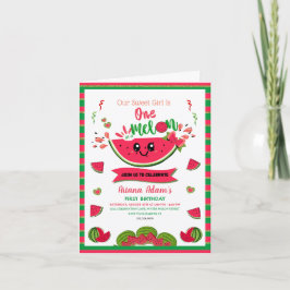 Een in een meloen Watermelon Meisje's eerste verja