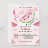 Een in een meloen Watermelon Waterverf Verjaardag Kaart (Voorkant)