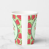 Een in een meloen zomer watermeloen 1e verjaardag papieren bekers (Rechts)