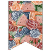 Een in een meloen - Zomervibes Verjaardag Vlaggetjes (Eerste vlag)