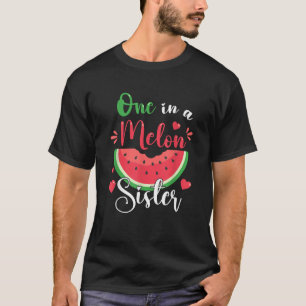 Een in een meloen zusje Zomer Verjaardagsfeestje M T-shirt