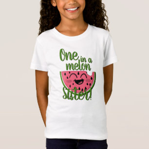 Een in een meloen zuster Watermelon First Birthday T-shirt