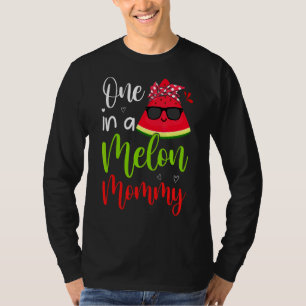 Een in een meloenmammie met watermeloen Stropdas T-shirt