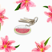 Een in een meloenswatermeloensap sleutelhanger