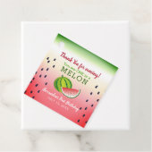 Eén in een Melon 1e verjaardag Bedankjes Labels (In situ)