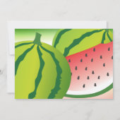 Eén in een Melon 1e verjaardag Kaart (Achterkant)