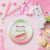 Eén in een Melon 1e verjaardag Papieren Bordje (Feest)