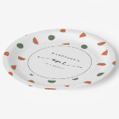 Eén in een Melon 1e verjaardag Papieren Bordje (Gekanteld)