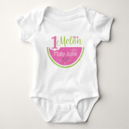 Eén in een Melon 1st Birthday Watermelon Romper