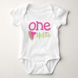 Eén in een Melon 1st Birthday Watermelon Romper
